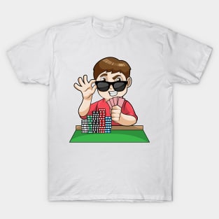 Poker player at Poker with Sunglasses T-Shirt